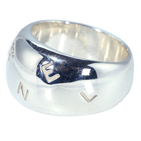 【中古】CHANEL シャネル SV RING シャネル ロゴリング 16.0g #15