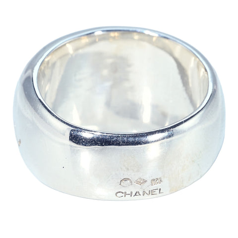 【中古】CHANEL シャネル SV RING シャネル ロゴリング 16.0g #15