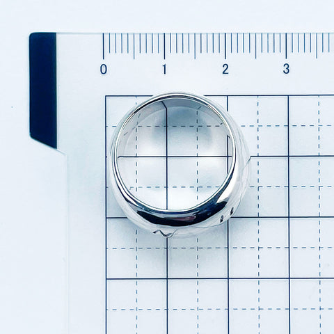 【中古】CHANEL シャネル SV RING シャネル ロゴリング 16.0g #15