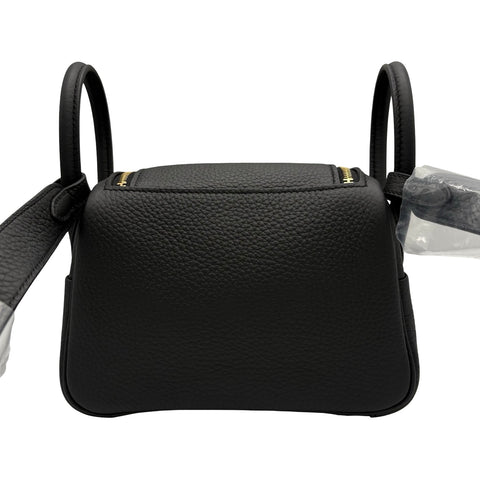 【未使用】Hermes エルメス MINI LINDY ミニリンディ ショルダーバッグ W刻(2024年) ブラック トリヨン 未使用 BLACK CLEMENCE NEW バッグ