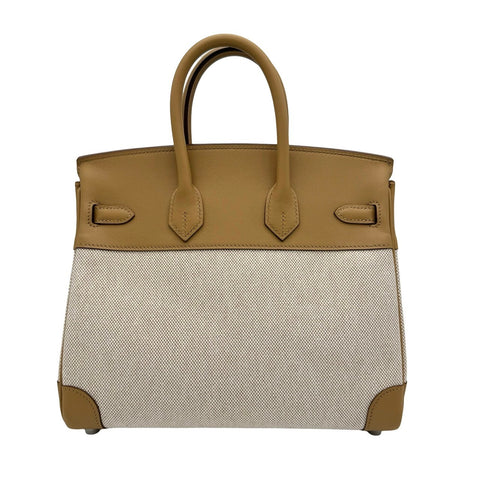 [Used] Hermes BIRKIN25 Handbag U Mark (2022) Chai/Beige Swift/Toile H Used CHAI SWIFT/TOILE H USED Bag 