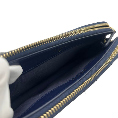 【中古】 CHANEL シャネル CHAINWALLET チェーンウォレット 24番(2017年) ブルー ラムスキン 中古 BLUE LAMBSKIN USED バッグ