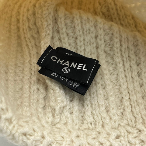 [Used] CHANEL Chanel knit hat, hat, apparel, accessories, USED, second-hand, men's, women's 