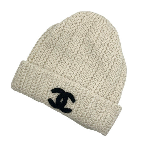 [Used] CHANEL Chanel knit hat, hat, apparel, accessories, USED, second-hand, men's, women's 