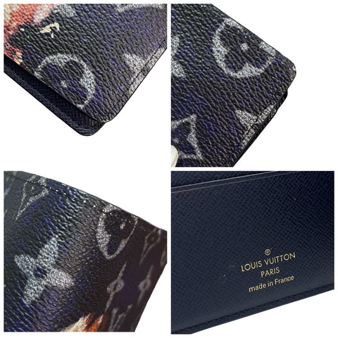 【中古】 LOUIS VUITTON ルイ・ヴィトン Multiple Wallet  ポルトフォイユ・ミュルティプル M82827 財布 モノグラム・ブリーチ キャンバス 中古 MONOGRAM BLEACH CANVAS