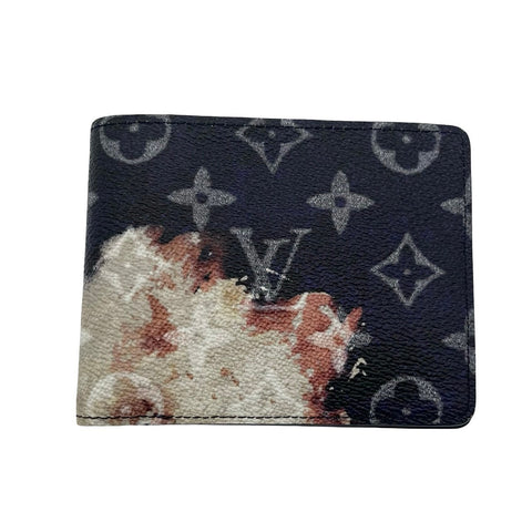 【中古】 LOUIS VUITTON ルイ・ヴィトン Multiple Wallet  ポルトフォイユ・ミュルティプル M82827 財布 モノグラム・ブリーチ キャンバス 中古 MONOGRAM BLEACH CANVAS