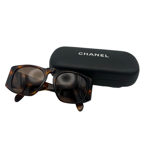 【中古】 CHANEL シャネル SUNGLASSES サングラス アパレル 小物 べっ甲風 中古