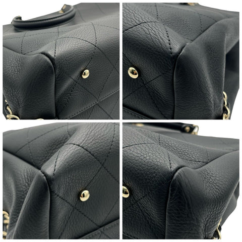 【中古】 CHANEL シャネル 2WAY TOTE BAG 2WAY トートバッグ 27番台(2018~2019年) ブラック ブルスキン BLACK BULLSKIN USED バッグ レディース