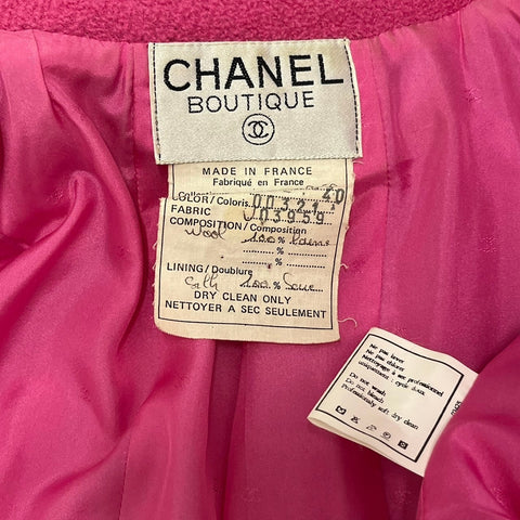 【中古】 CHANEL シャネル SET UP セットアップ ジャケット スカート スプリングコレクション ヴィンテージ 40 USED 中古 CLOTHES