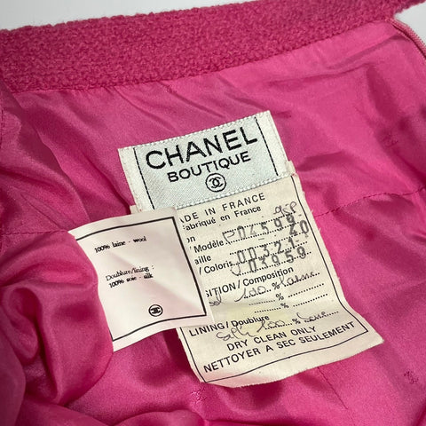 【中古】 CHANEL シャネル SET UP セットアップ ジャケット スカート スプリングコレクション ヴィンテージ 40 USED 中古 CLOTHES