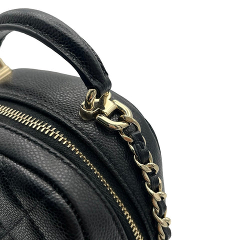 【中古】 CHANEL シャネル BACKPACK バックパック ランダム番(2021年～) ブラック キャビアスキン 中古 USED バッグ