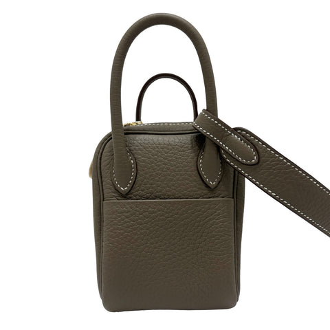 【新品未使用】 Hermes エルメス MINI LINDY ミニリンディ ショルダーバッグ W刻(2024年) エトゥープ トゴ 新品未使用 NEW バッグ