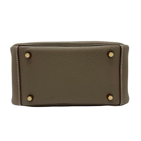 【新品未使用】 Hermes エルメス MINI LINDY ミニリンディ ショルダーバッグ W刻(2024年) エトゥープ トゴ 新品未使用 NEW バッグ