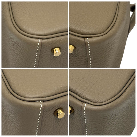【新品未使用】 Hermes エルメス MINI LINDY ミニリンディ ショルダーバッグ W刻(2024年) エトゥープ トゴ 新品未使用 NEW バッグ