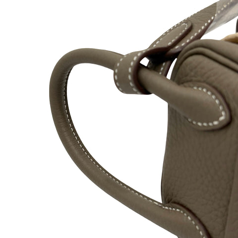 【新品未使用】 Hermes エルメス MINI LINDY ミニリンディ ショルダーバッグ W刻(2024年) エトゥープ トゴ 新品未使用 NEW バッグ