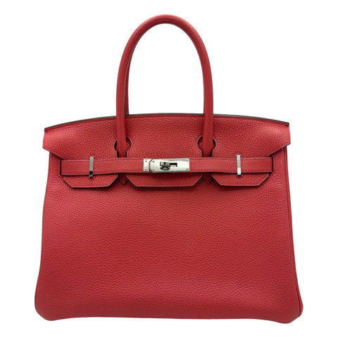 【中古】Hermes エルメス BIRKIN30 バーキン30 ハンドバッグ D刻(2019年) レッド系 トゴ 中古 USED バッグ
