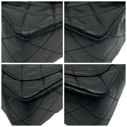 【中古】 CHANEL シャネル VINTAGE MINI MATELASSE ヴィンテージミニマトラッセ ショルダーバッグ 1番台(1990年) ブラック ラムスキン ヴィンテージ 中古 USED バッグ