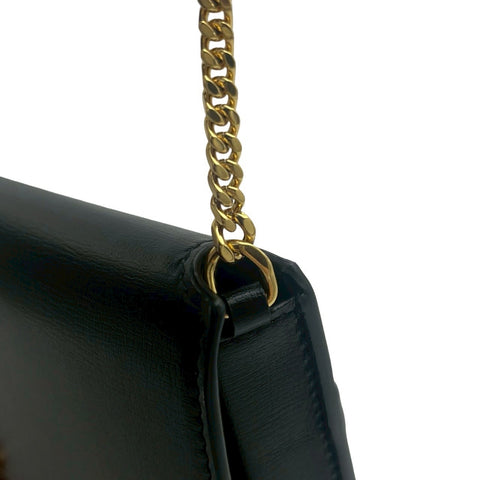 【中古】 SAINT LAURENT サンローラン CHAINSHOULDERBAG  635095 チェーンショルダーバッグ ショルダーバッグ ブラック レザー 中古 USED バッグ