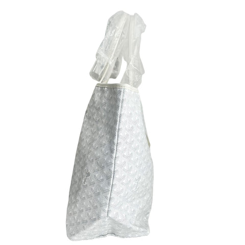 【新品未使用】 GOYARD ゴヤール Saint Louis PM サンルイPM トートバッグ ホワイト PVC×レザー 新品未使用 NEW バッグ