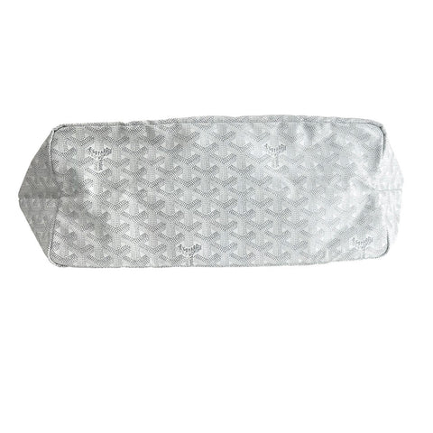 【新品未使用】 GOYARD ゴヤール Saint Louis PM サンルイPM トートバッグ ホワイト PVC×レザー 新品未使用 NEW バッグ