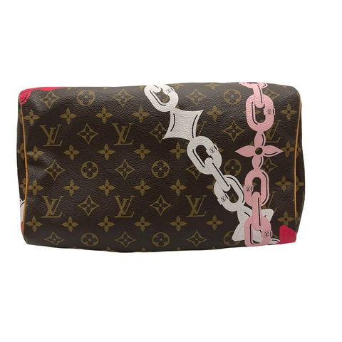 【中古】 LOUIS VUITTON ルイ・ヴィトン SPEEDY30 スピーディー30 チェーンプリント ボストンバッグ MB1146(2016年) モノグラム キャンバス 中古 USED バッグ
