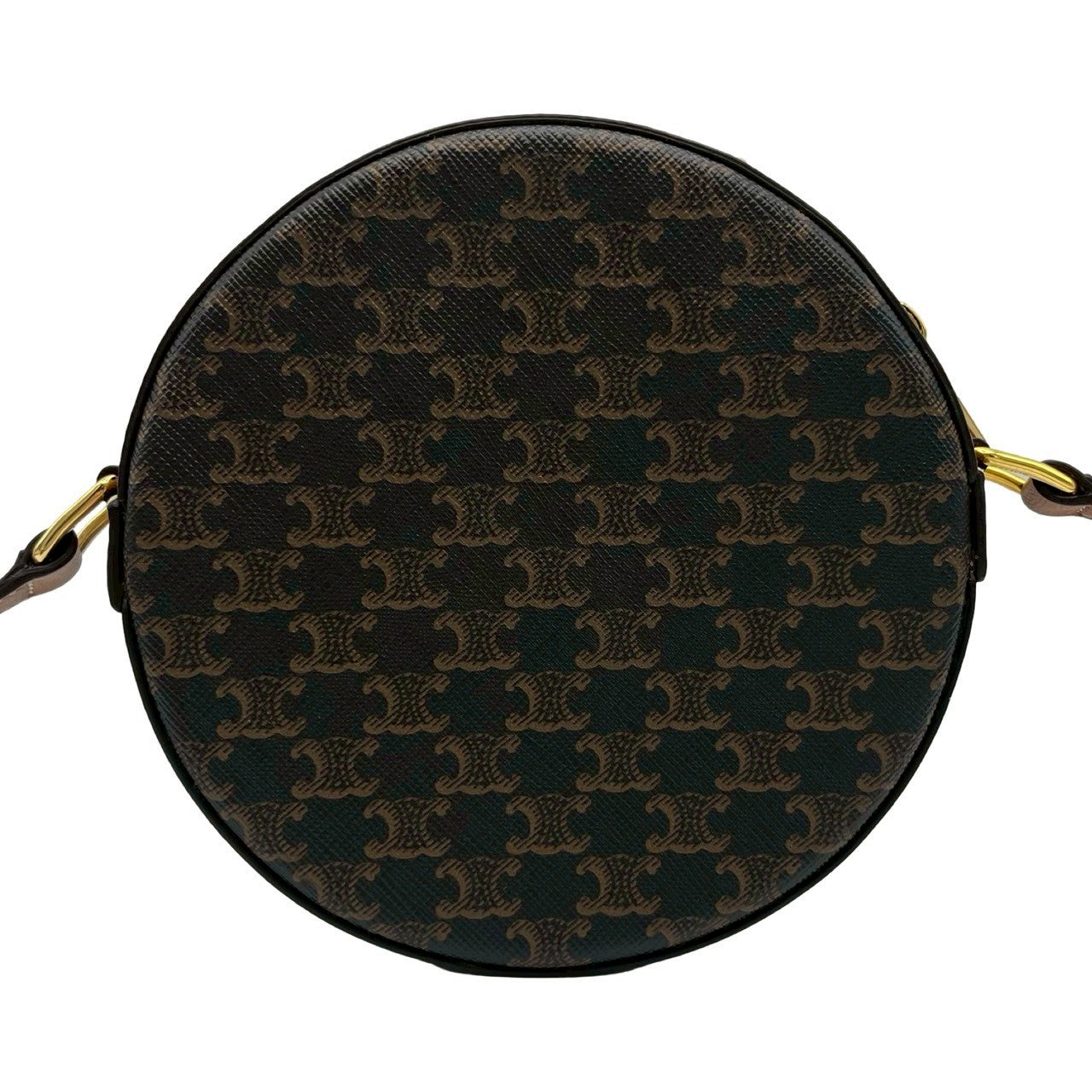 美品】 CELINE セリーヌ TRIOMPHE ROUND PURSE ラウンドパース