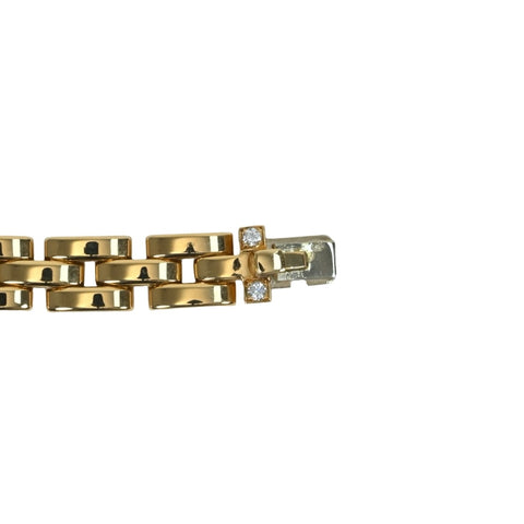 【中古】CARTIER カルティエ K18YG DIAMOND BRACELET マイヨンパンテールブレスレット 3ロウ 37.7g
