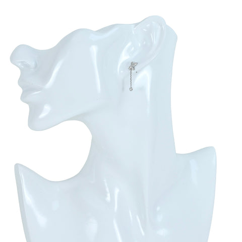【中古】CHAUMET ショーメ K18WG DIAMOND EARRING ジュ ドゥ リアン ダイヤモンドピアス 2.6ｇ