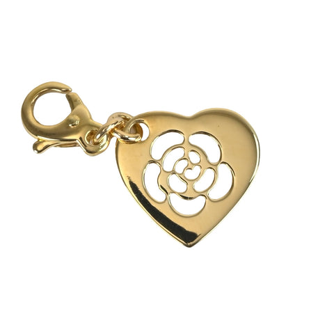 【中古】CHANEL シャネル K18YGハートチャーム ペンダントトップ 2.2g