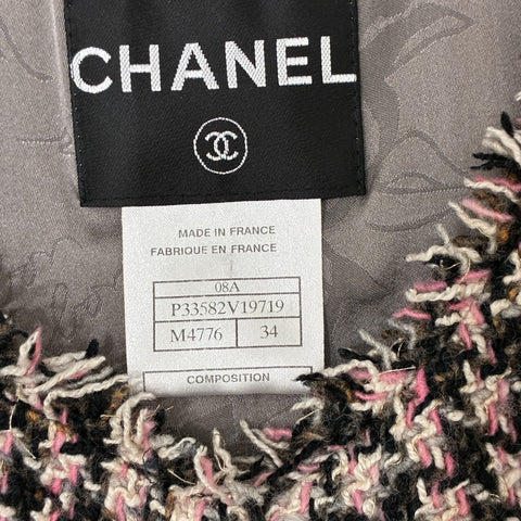 【中古】 CHANEL シャネル JACKET ツイードノーカラージャケット 34 USED 中古 CLOTHES 洋服