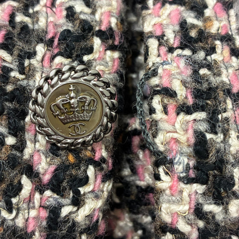 【中古】 CHANEL シャネル JACKET ツイードノーカラージャケット 34 USED 中古 CLOTHES 洋服