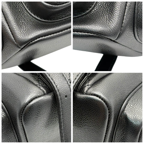 【未使用】 CHANEL シャネル SMALLBACKPACK マトラッセ スモールバックパック バックパック プレート(2021年～) ブラック キャビアスキン 未使用 NEW バッグ