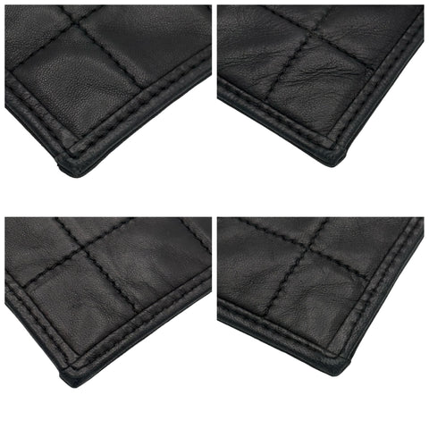 【中古】 CHANEL シャネル CHAINSHOULDERBAG チョコバー チェーンショルダー シリアルシールなし ブラック ラムスキン 中古 USED バッグ