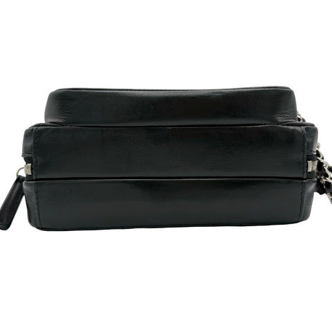 【中古】 CHANEL シャネル SMALLFLAPBAG スモールフラップバッグ ショルダーバッグ 28番台(2019年) ブラック カーフスキン 中古 USED バッグ