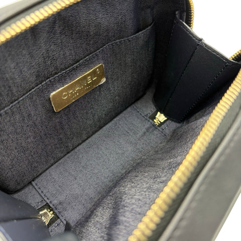 【中古】 CHANEL シャネル CHAINSHOULDERBAG チェーンショルダーバッグ ショルダーバッグ 27番台(2018‐2019年) ブラック ラムスキン 中古 USED バッグ