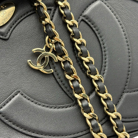 【中古】 CHANEL シャネル CHAINSHOULDERBAG チェーンショルダーバッグ ショルダーバッグ 27番台(2018‐2019年) ブラック ラムスキン 中古 USED バッグ