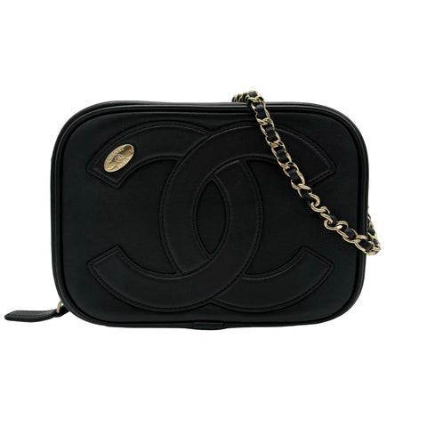 【中古】 CHANEL シャネル CHAINSHOULDERBAG チェーンショルダーバッグ ショルダーバッグ 27番台(2018‐2019年) ブラック ラムスキン 中古 USED バッグ