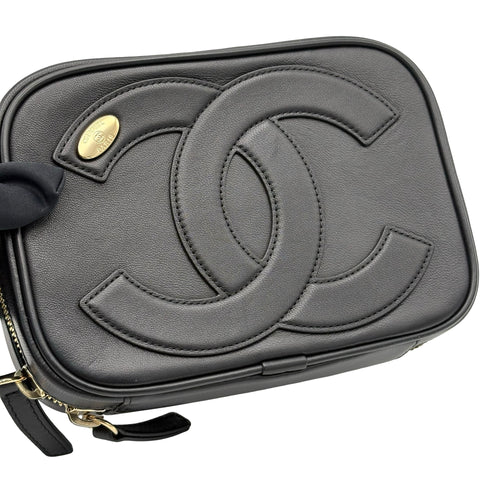 【中古】 CHANEL シャネル CHAINSHOULDERBAG チェーンショルダーバッグ ショルダーバッグ 27番台(2018‐2019年) ブラック ラムスキン 中古 USED バッグ