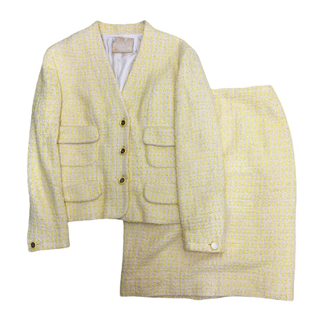【中古】 CHANEL シャネル SET UP セットアップ ジャケット スカート 44 USED 中古 1995年 CLOTHES 洋服