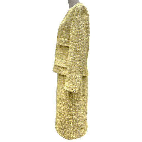 【中古】 CHANEL シャネル SET UP セットアップ ジャケット スカート 44 USED 中古 1995年 CLOTHES 洋服
