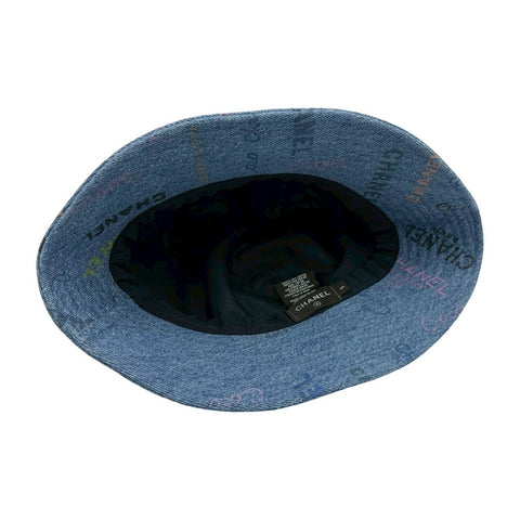 【美品】 CHANEL シャネル HAT ハット Sサイズ デニム USED 中古 帽子