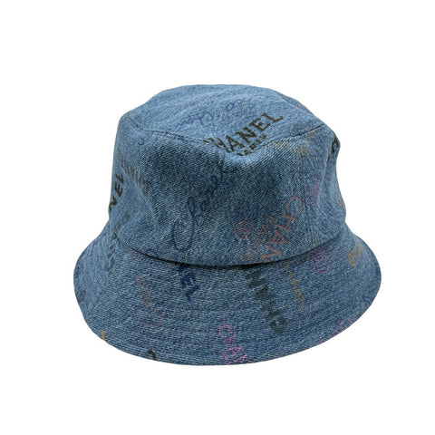 【美品】 CHANEL シャネル HAT ハット Sサイズ デニム USED 中古 帽子