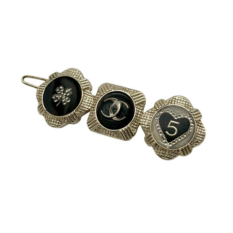 【中古】 CHANEL シャネル HAIR CLIP ヘアクリップ バレッタ ヘアアクセサリー 小物 GP 中古
