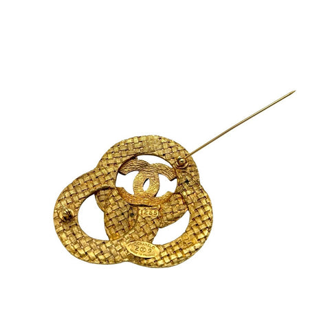 【中古】 CHANEL シャネル BROOCH ブローチ 小物 GP ヴィンテージ 中古