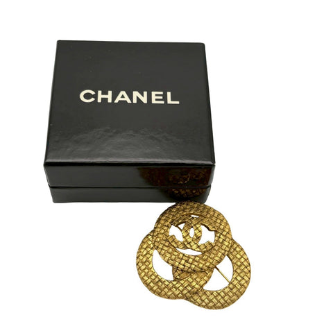 【中古】 CHANEL シャネル BROOCH ブローチ 小物 GP ヴィンテージ 中古