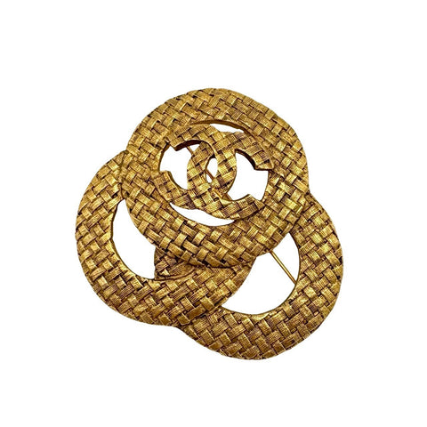 【中古】 CHANEL シャネル BROOCH ブローチ 小物 GP ヴィンテージ 中古