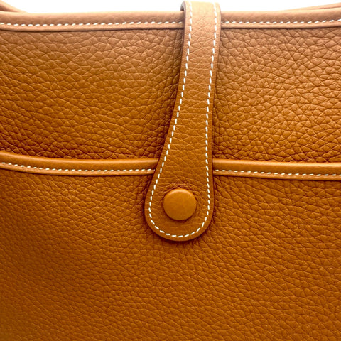 【未使用品】 Hermes エルメス EVELYN 29 エブリン29 ショルダーバッグ K刻(2025年) エヴリン ゴールド トリヨンクレマンス 新品未使用 NEW バッグ