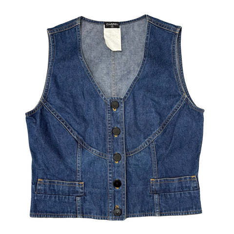 【中古】 CHANEL シャネル VEST ベスト 40 USED 中古 1999年 CLOTHES 洋服