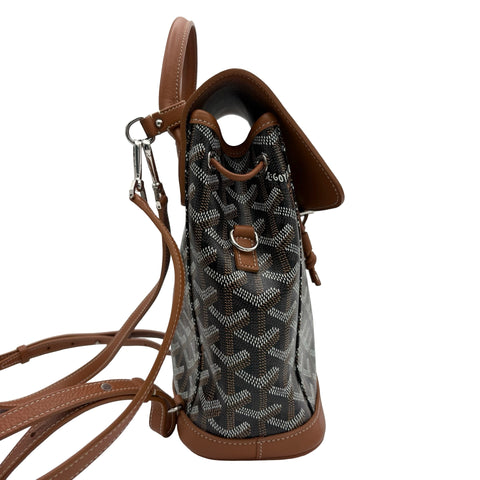 【中古】 GOYARD ゴヤール ALPIN MINI アルパン ミニバックパック バックパック ブラック＆ナチュラル キャンバス×カーフスキン 中古 USED バッグ
