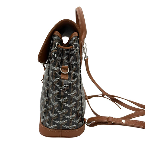 【中古】 GOYARD ゴヤール ALPIN MINI アルパン ミニバックパック バックパック ブラック＆ナチュラル キャンバス×カーフスキン 中古 USED バッグ
